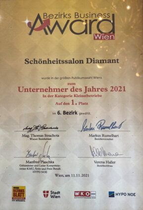 Unternehmer des Jahres 2021 - Kleinstbetriebe